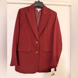 Bar III Deep Red Women's Blazer
